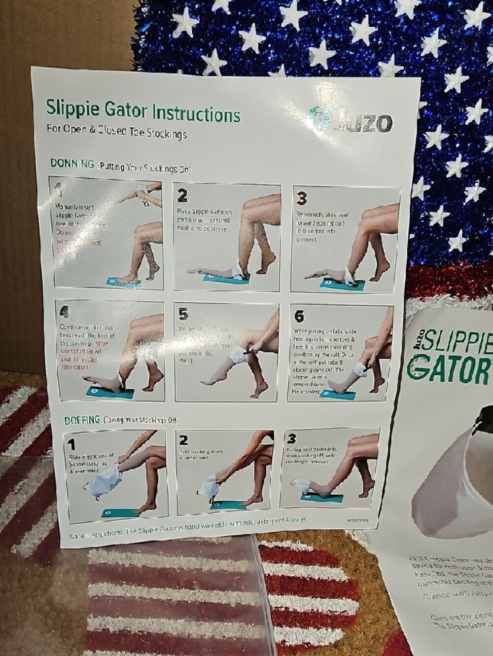 SLIPPIE GATOR 4 FAST&EASY APPLYING/REMOVING 4 ANY/ALL OF YOUR COMPRESSION SOCKS - Picture 6 of 16